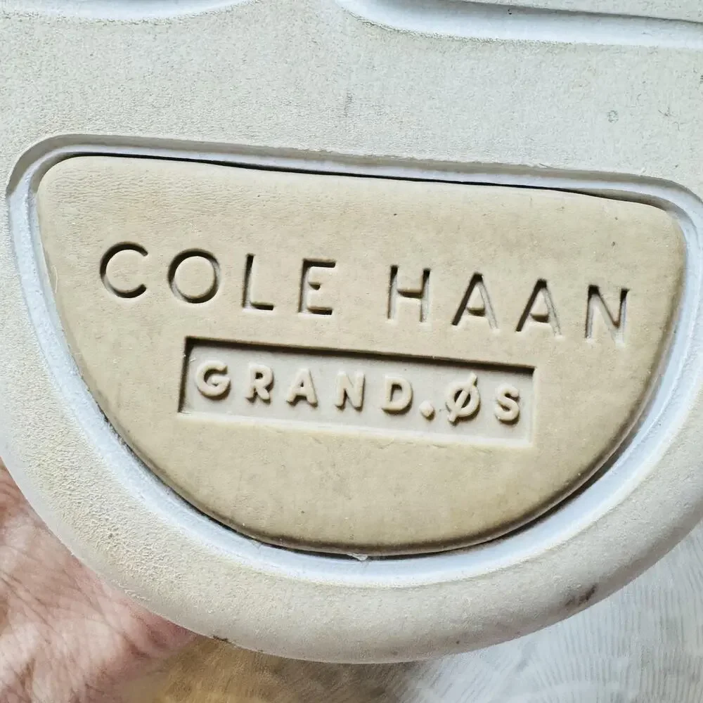 Cole Haan Shoes Women 7.5 Beige Knit Grand OS Stitchlite Walking Sneaker Comfort